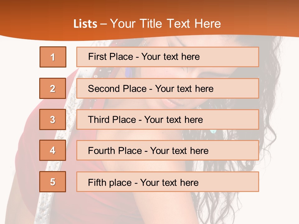 Portrait Young Costume PowerPoint Template