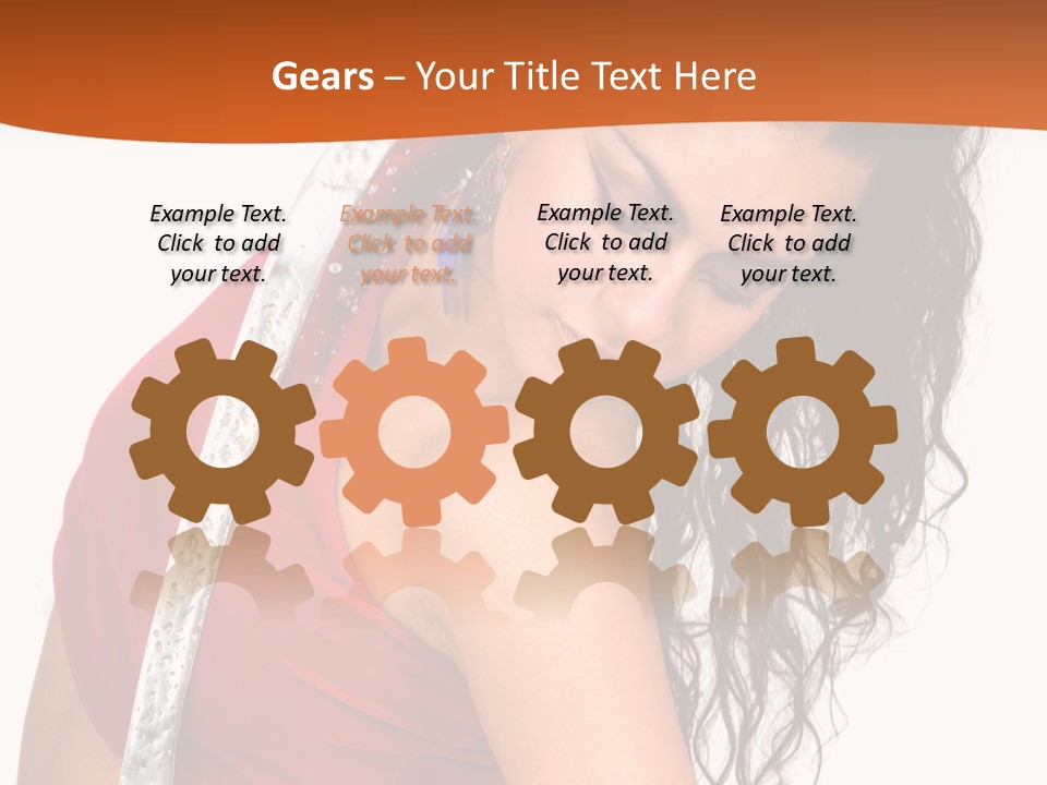 Portrait Young Costume PowerPoint Template