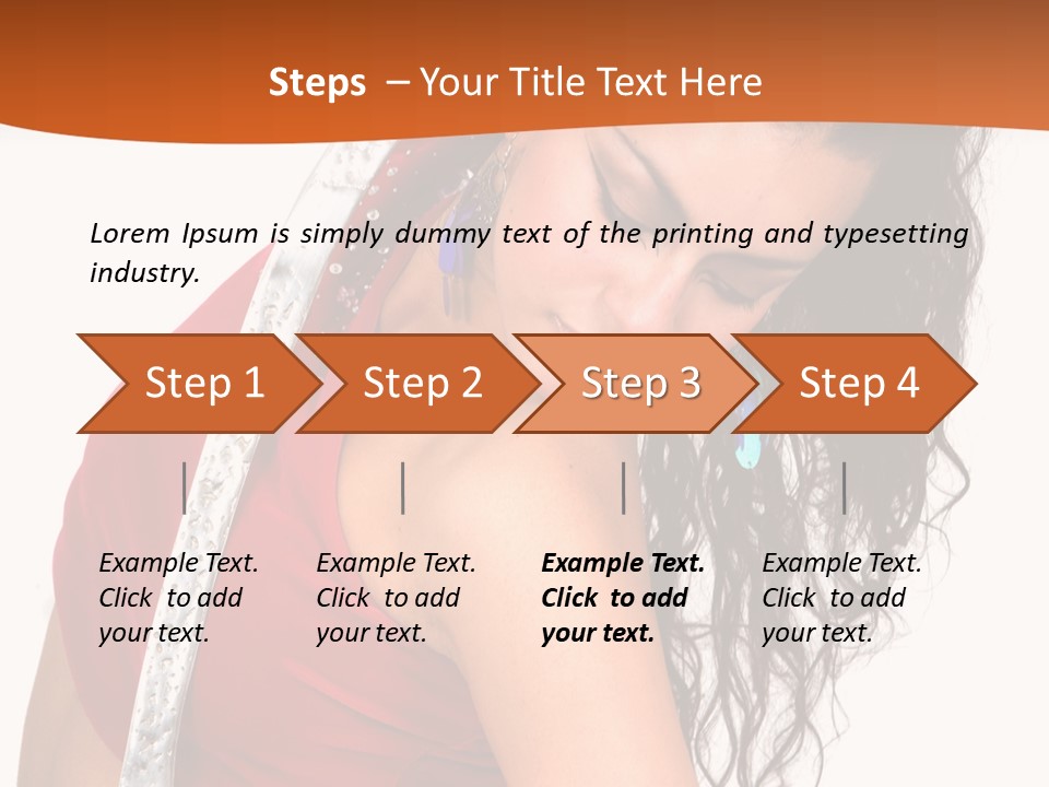 Portrait Young Costume PowerPoint Template