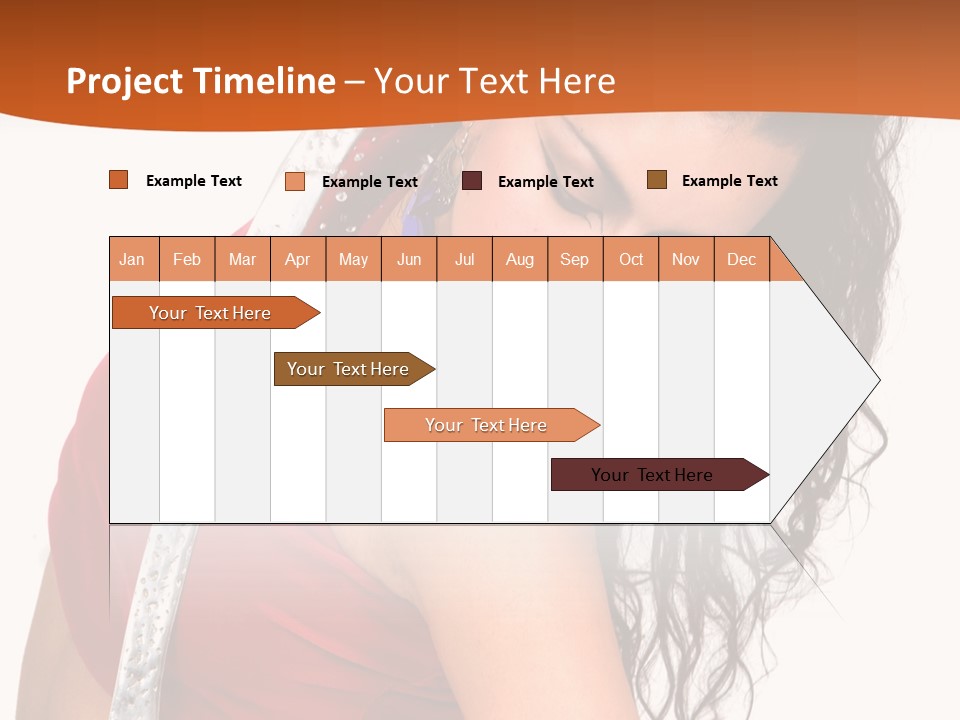 Portrait Young Costume PowerPoint Template