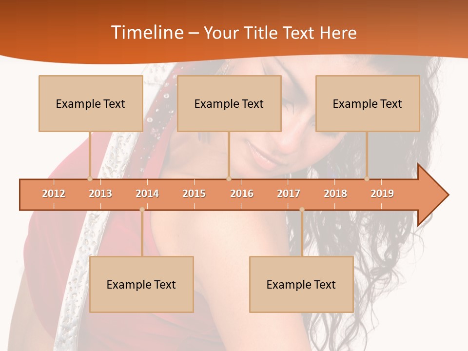 Portrait Young Costume PowerPoint Template