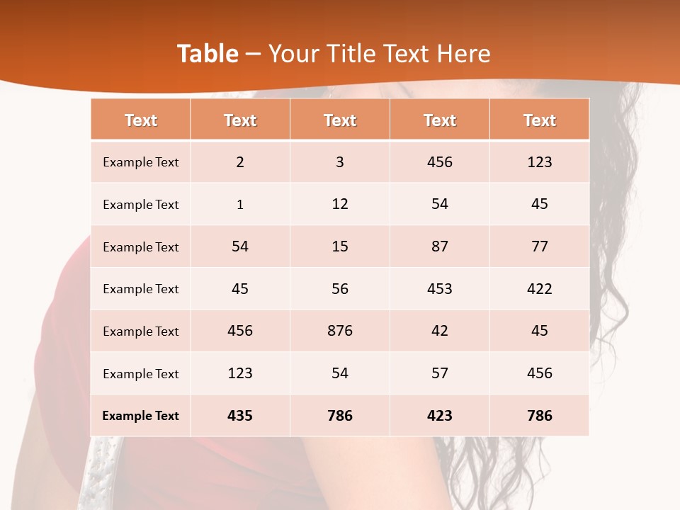 Portrait Young Costume PowerPoint Template