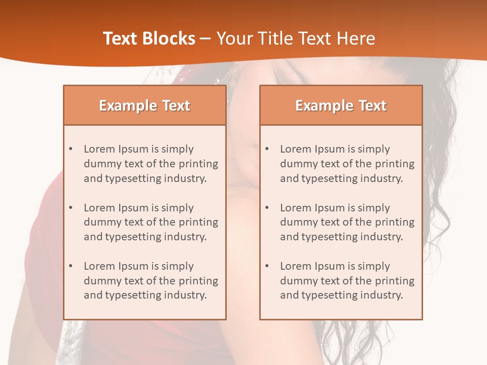 Portrait Young Costume PowerPoint Template