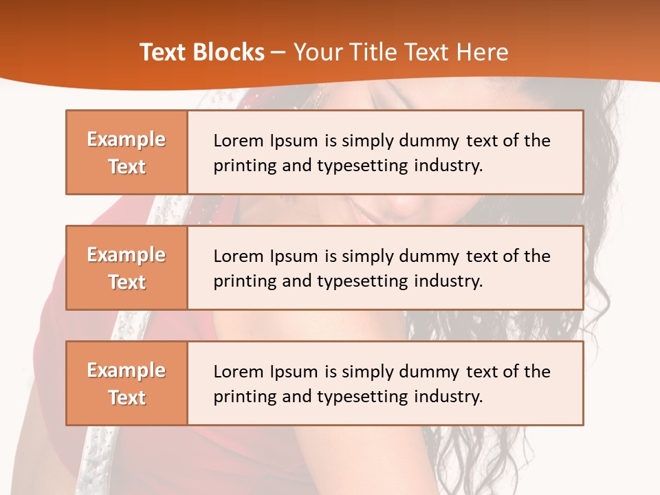 Portrait Young Costume PowerPoint Template