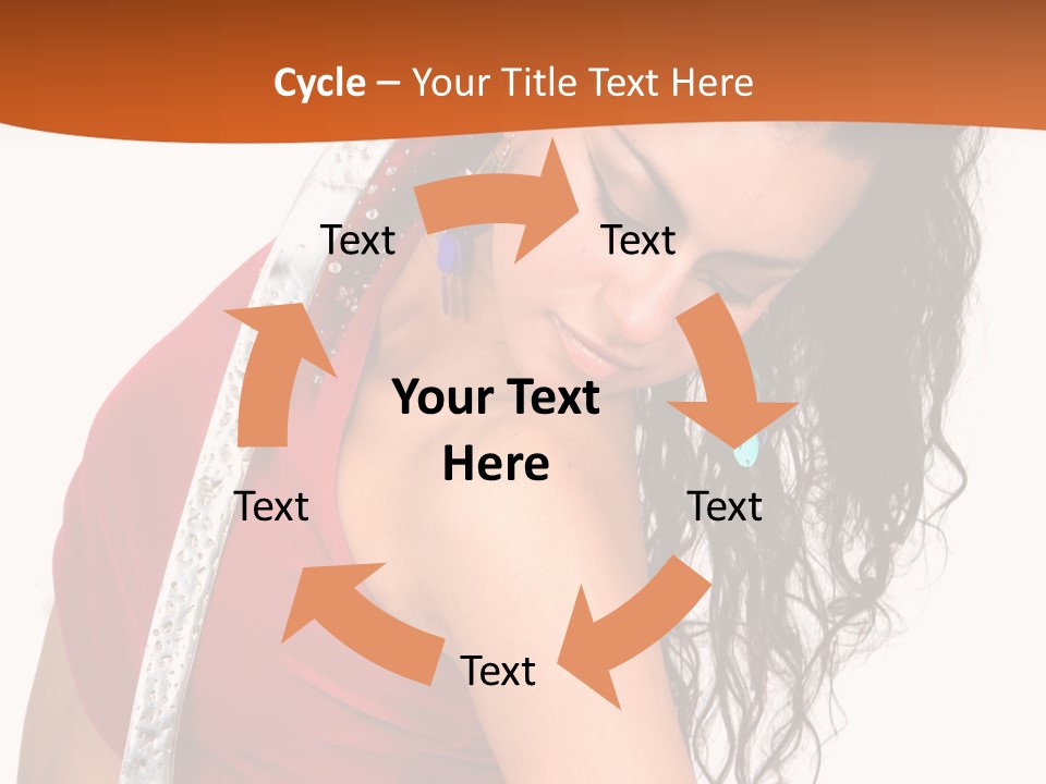 Portrait Young Costume PowerPoint Template