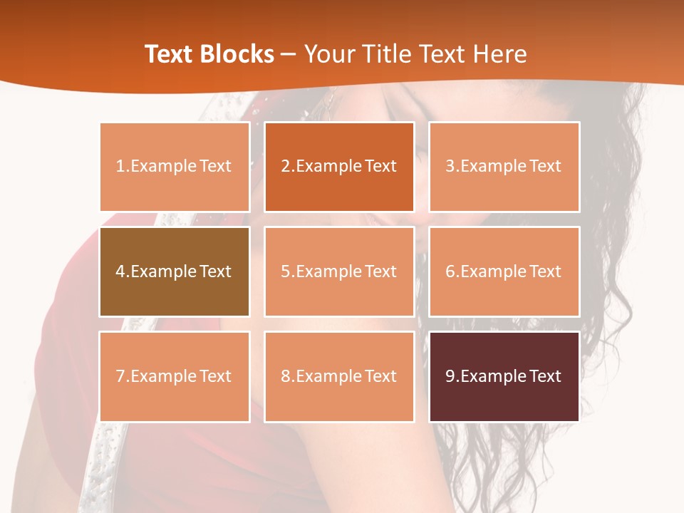 Portrait Young Costume PowerPoint Template