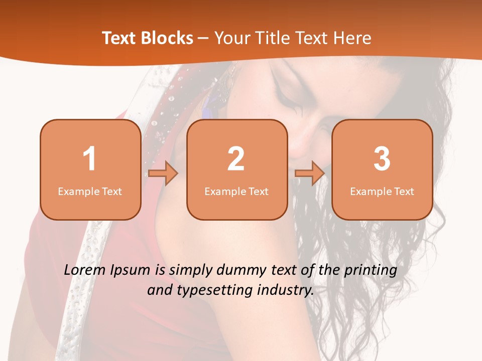 Portrait Young Costume PowerPoint Template