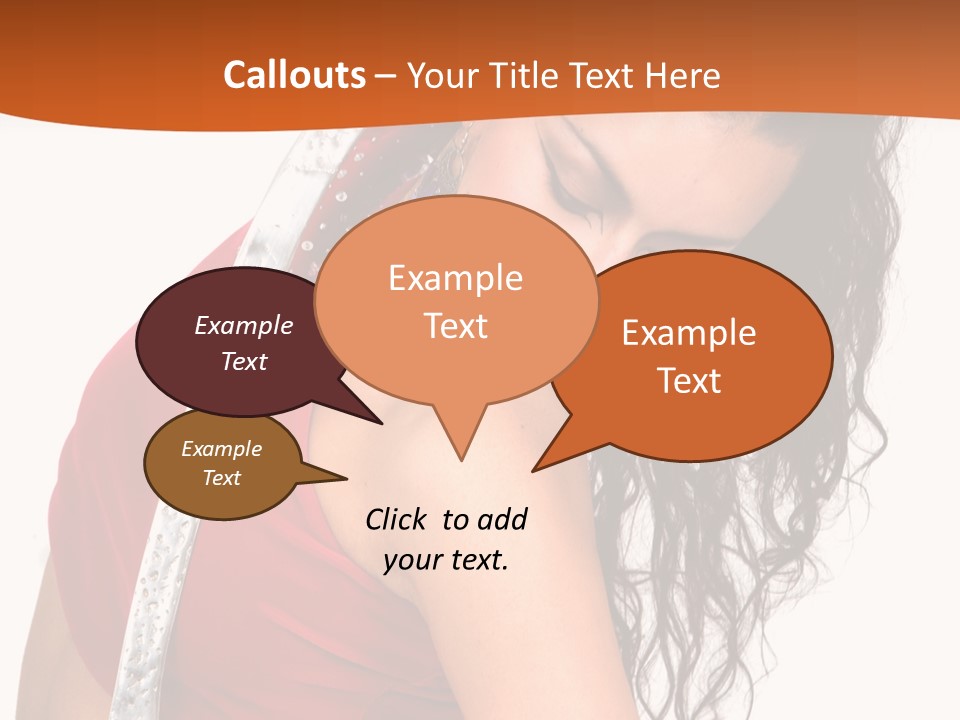 Portrait Young Costume PowerPoint Template