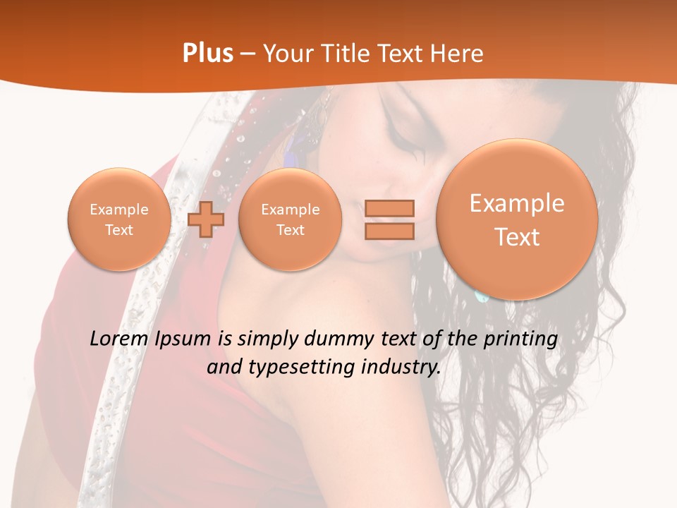 Portrait Young Costume PowerPoint Template