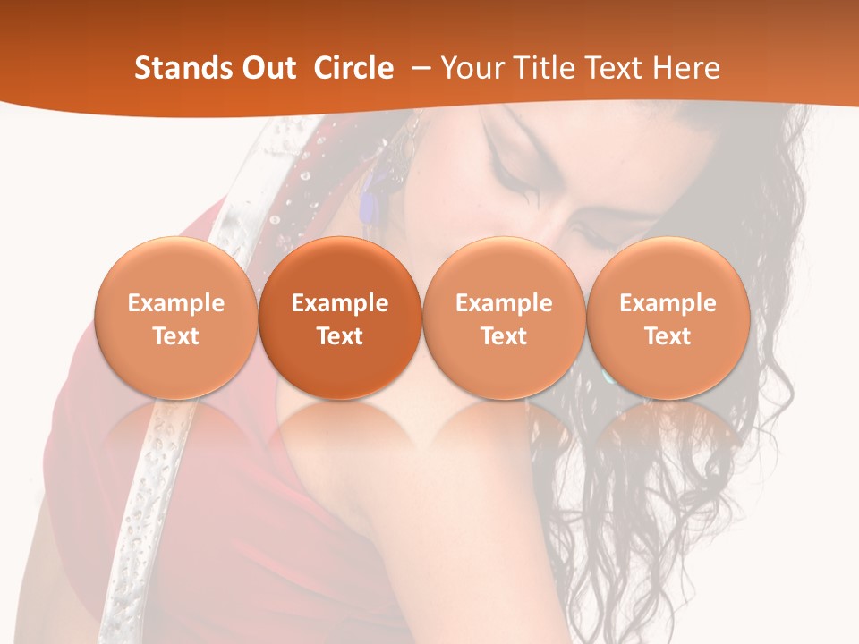 Portrait Young Costume PowerPoint Template