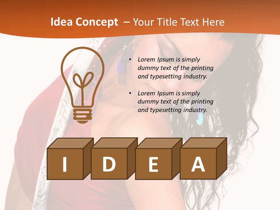 Portrait Young Costume PowerPoint Template