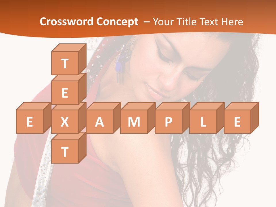 Portrait Young Costume PowerPoint Template