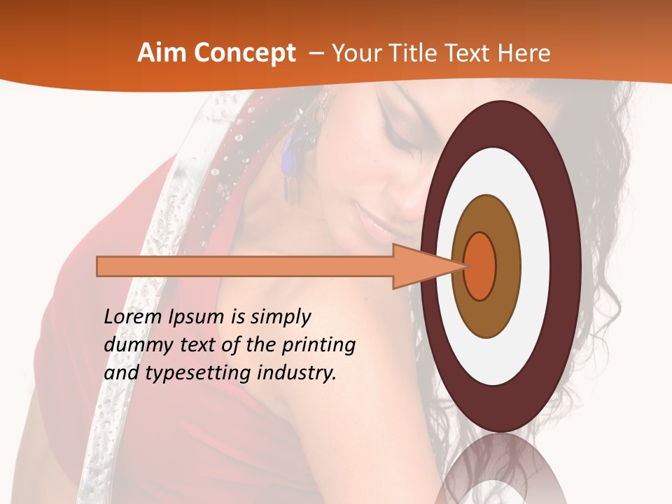 Portrait Young Costume PowerPoint Template