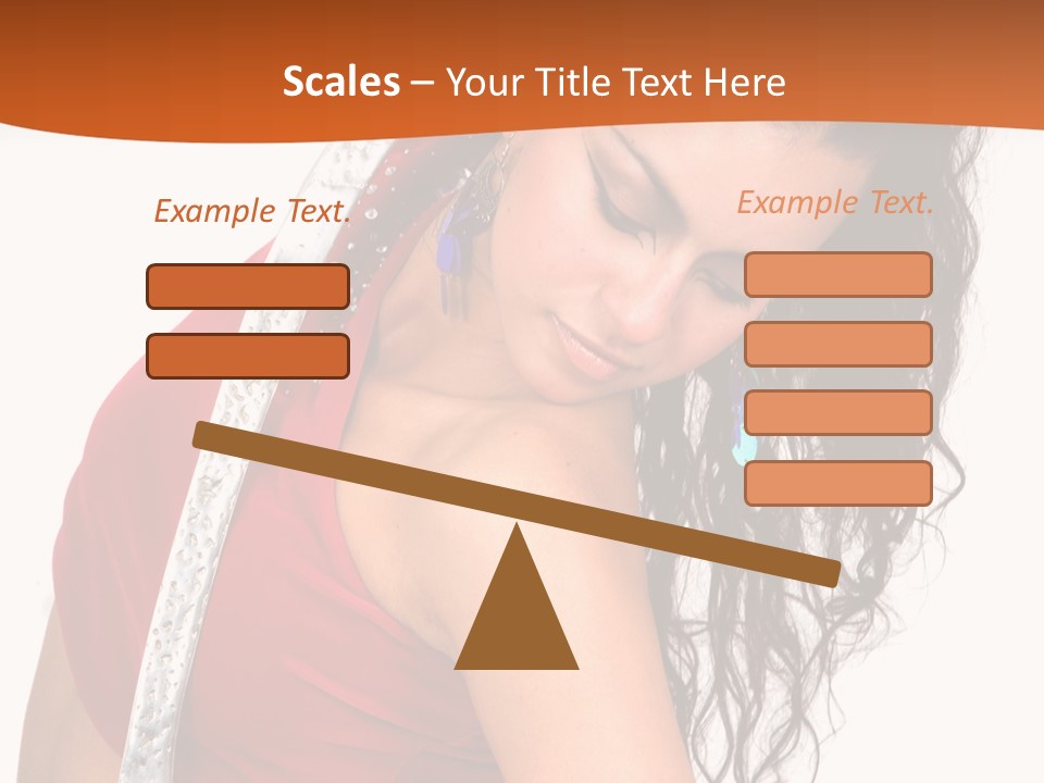 Portrait Young Costume PowerPoint Template