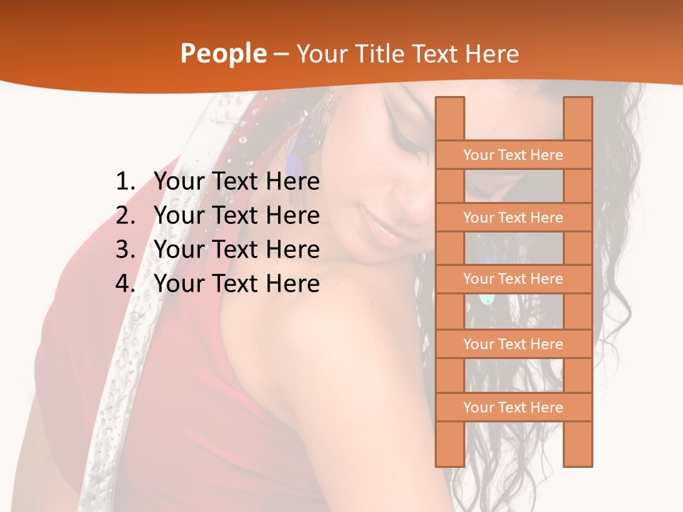 Portrait Young Costume PowerPoint Template