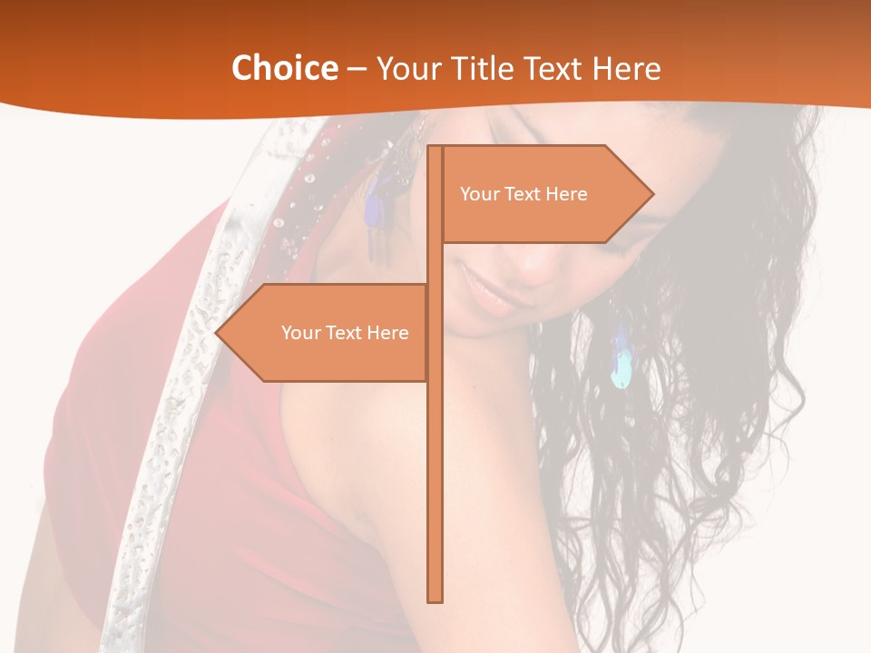 Portrait Young Costume PowerPoint Template