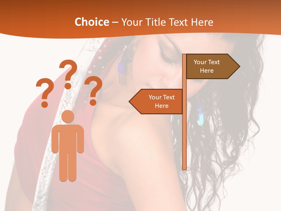 Portrait Young Costume PowerPoint Template