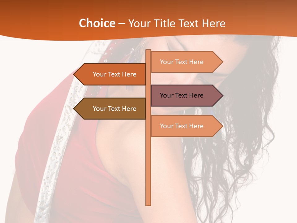 Portrait Young Costume PowerPoint Template