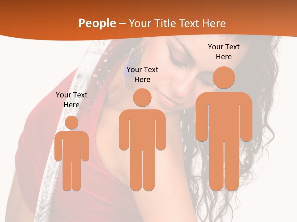 Portrait Young Costume PowerPoint Template