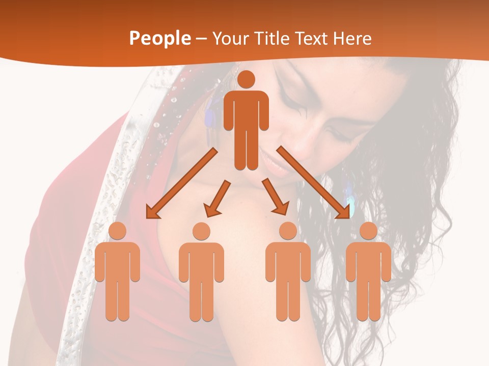 Portrait Young Costume PowerPoint Template