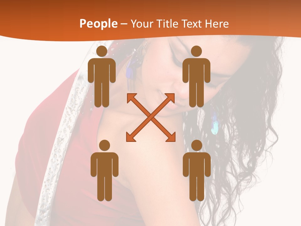 Portrait Young Costume PowerPoint Template