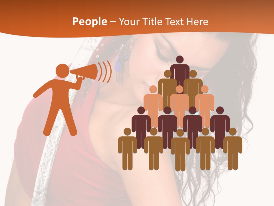 Portrait Young Costume PowerPoint Template