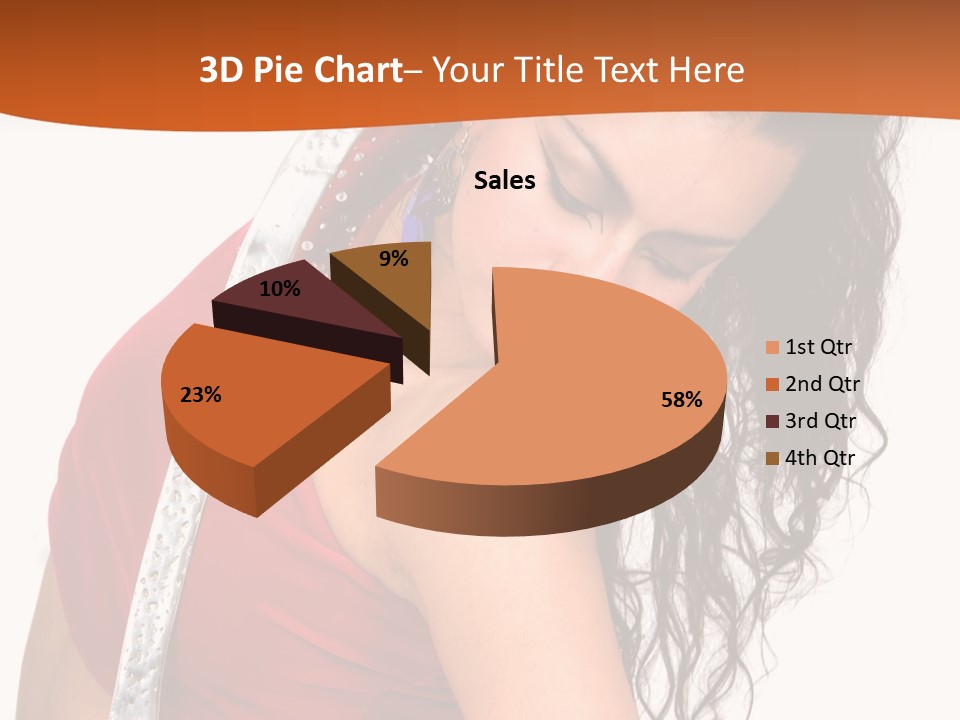 Portrait Young Costume PowerPoint Template