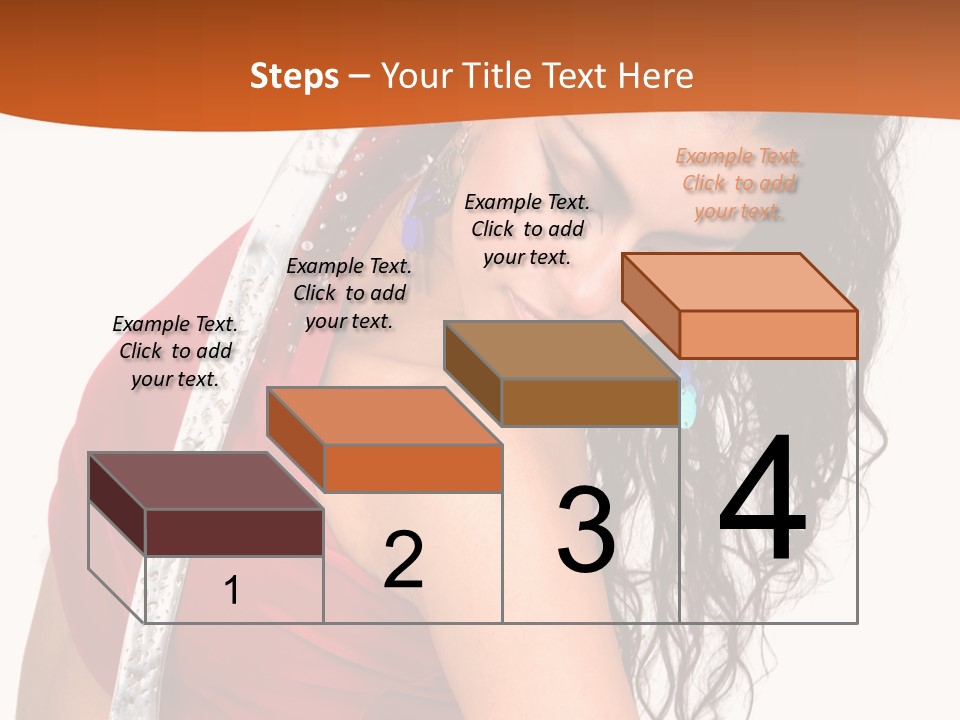 Portrait Young Costume PowerPoint Template