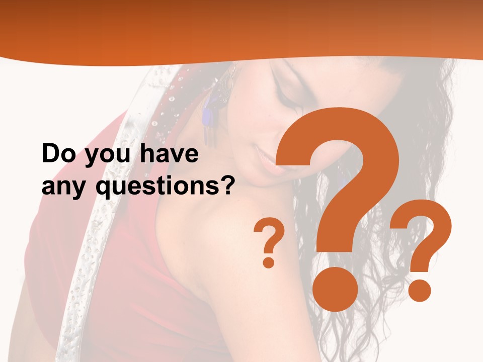 Portrait Young Costume PowerPoint Template