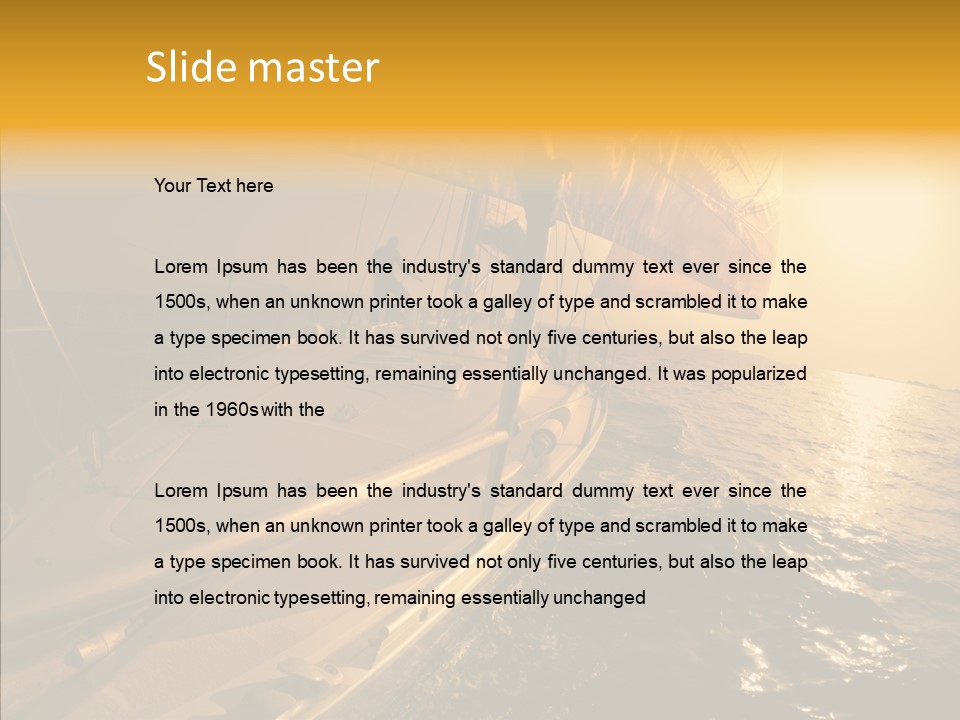 Action Sunrise Relax PowerPoint Template