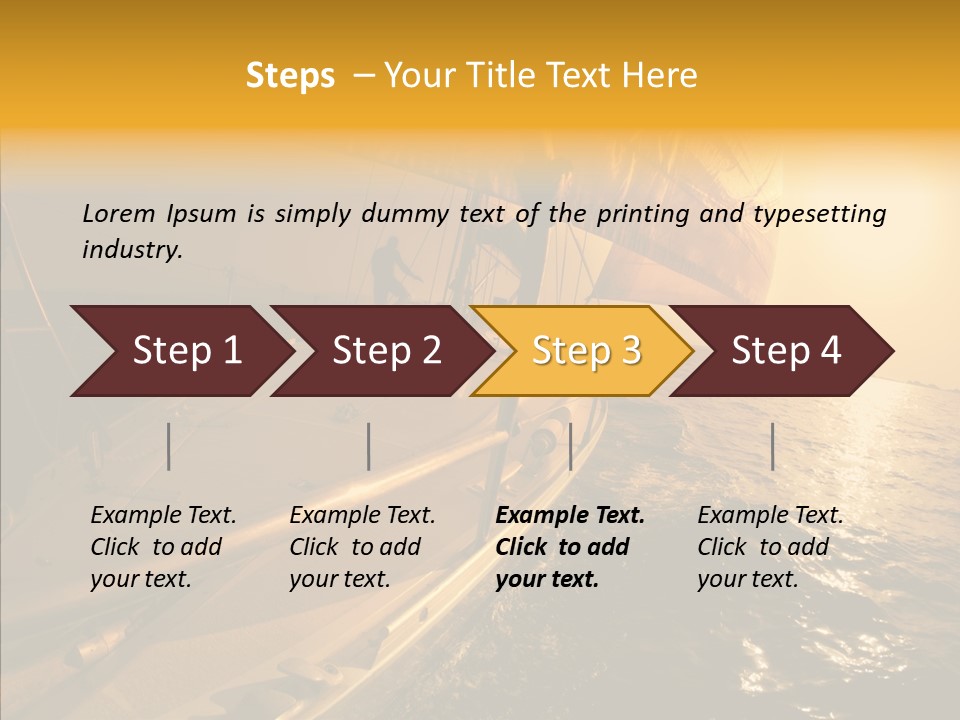 Action Sunrise Relax PowerPoint Template