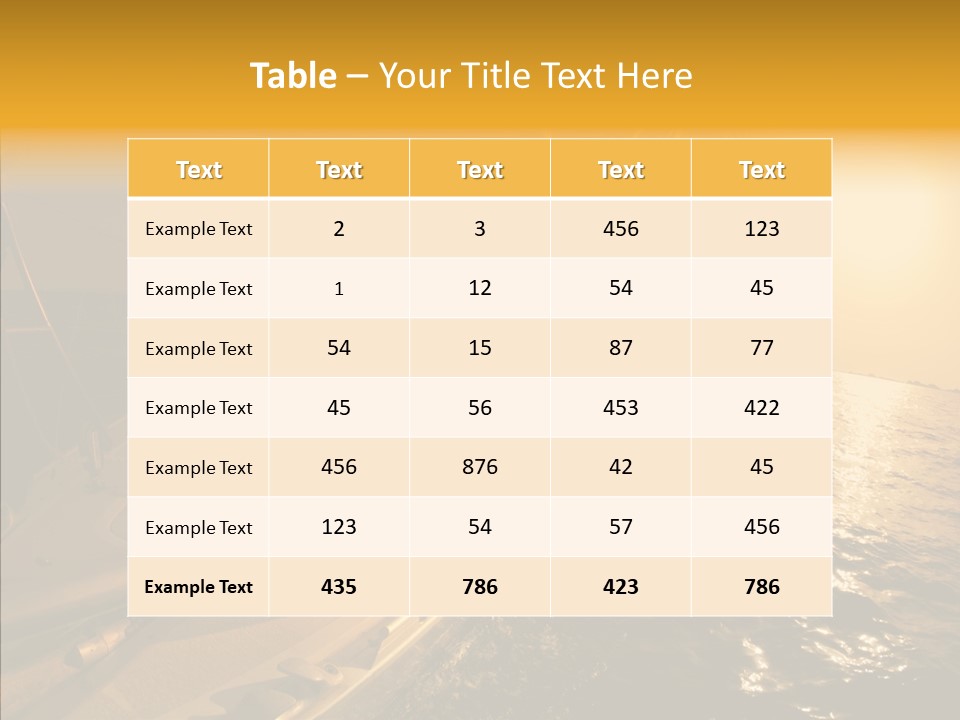 Action Sunrise Relax PowerPoint Template