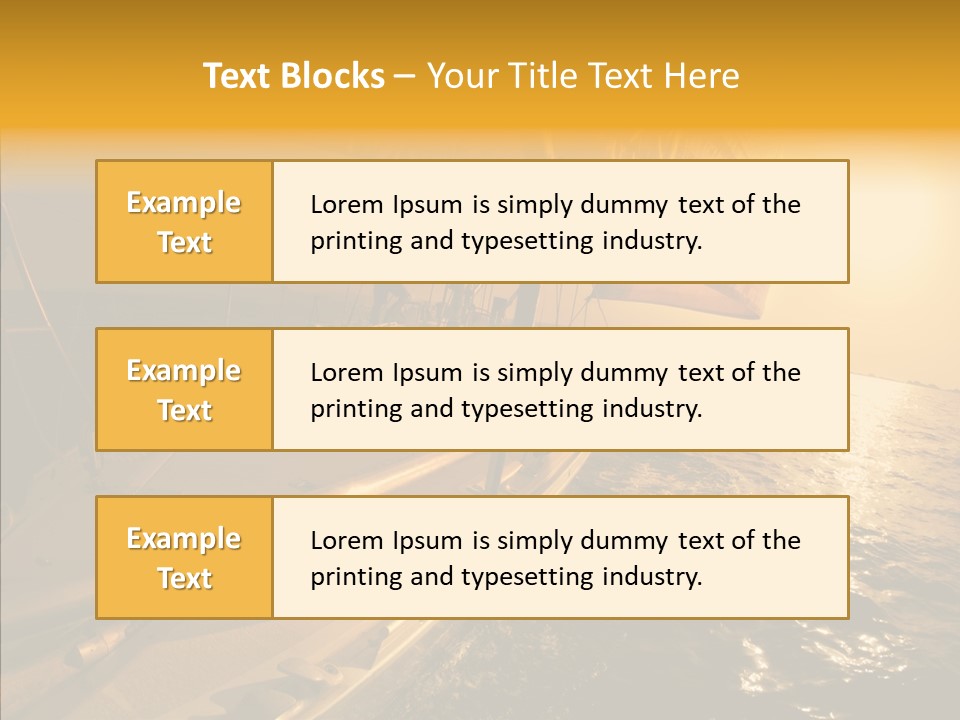 Action Sunrise Relax PowerPoint Template