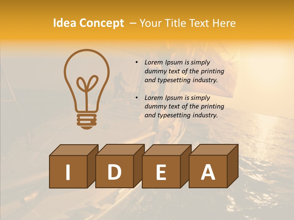 Action Sunrise Relax PowerPoint Template