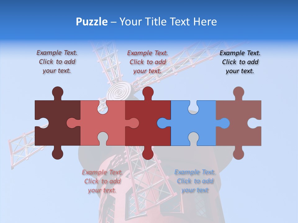 Moulin France Woman PowerPoint Template