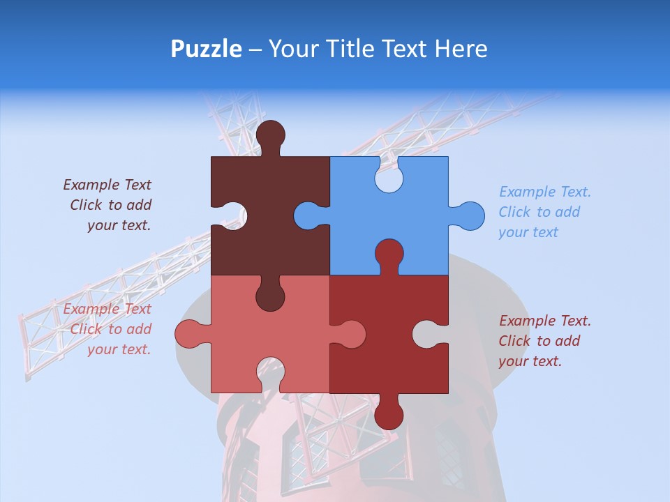 Moulin France Woman PowerPoint Template