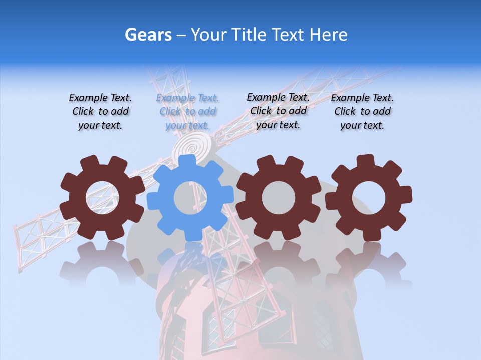 Moulin France Woman PowerPoint Template