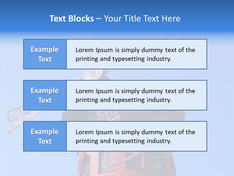 Moulin France Woman PowerPoint Template