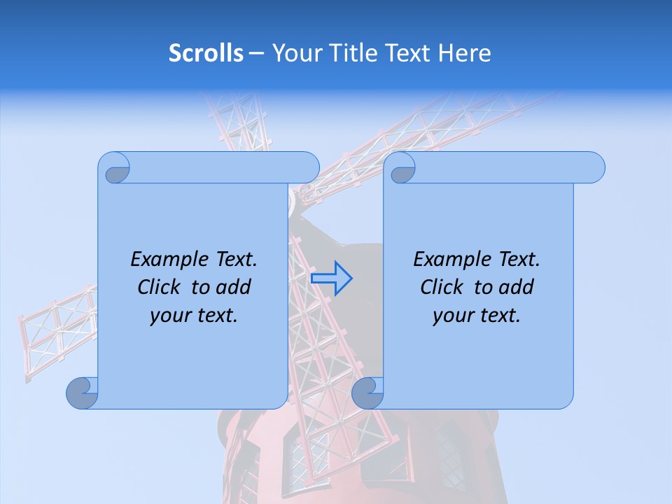 Moulin France Woman PowerPoint Template