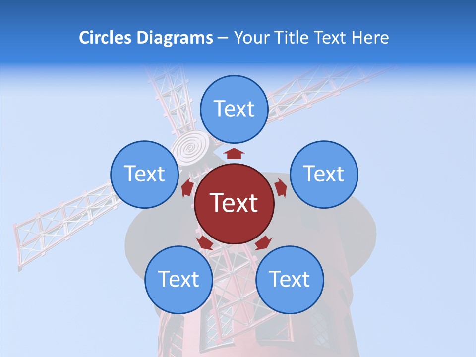 Moulin France Woman PowerPoint Template