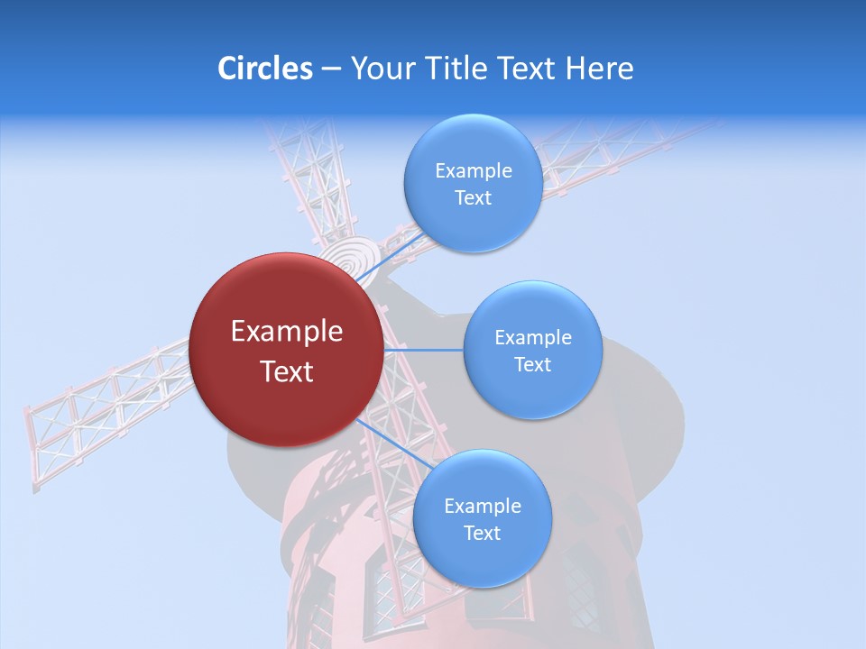 Moulin France Woman PowerPoint Template