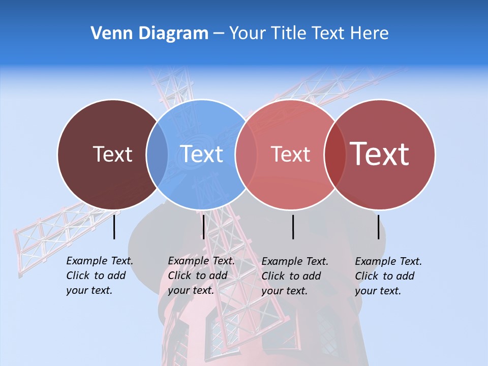 Moulin France Woman PowerPoint Template