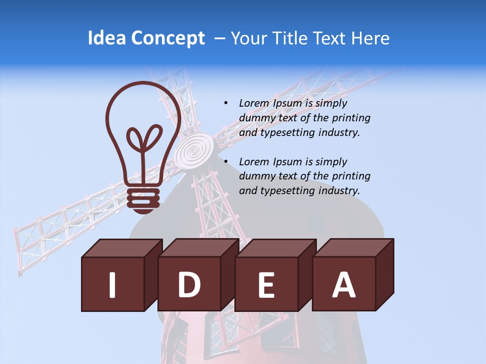 Moulin France Woman PowerPoint Template