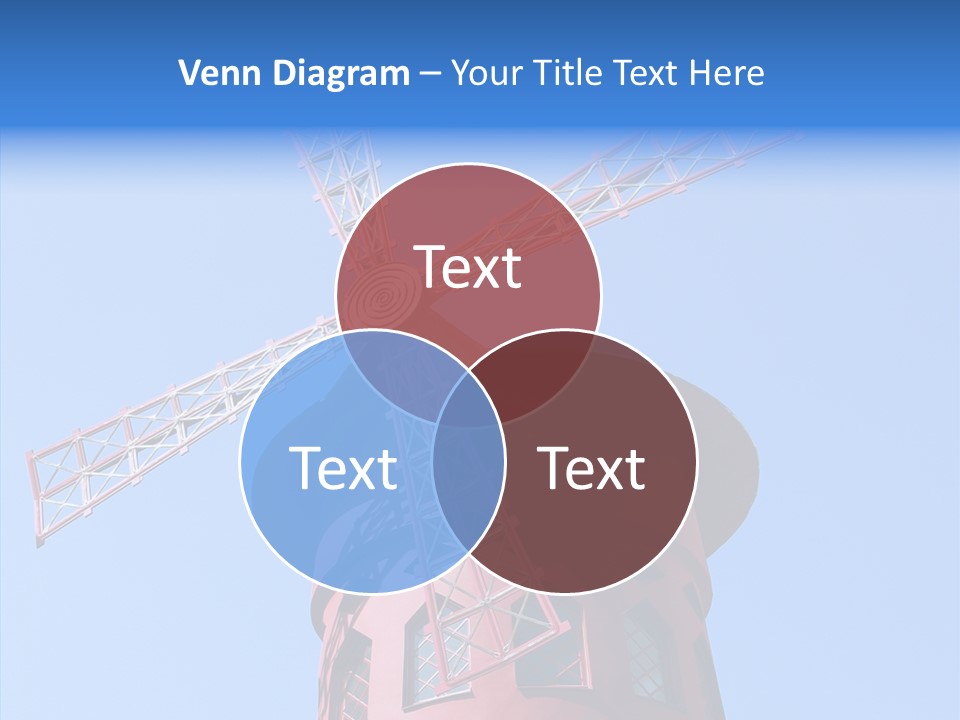 Moulin France Woman PowerPoint Template