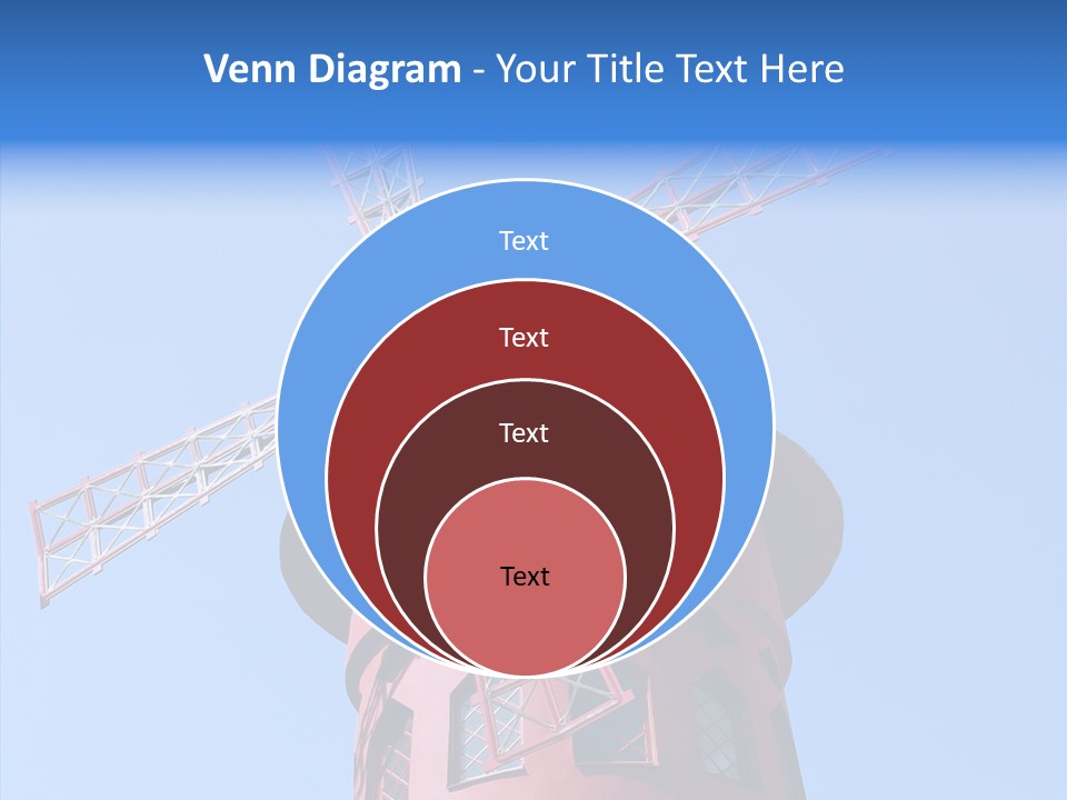 Moulin France Woman PowerPoint Template