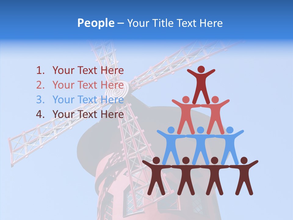 Moulin France Woman PowerPoint Template