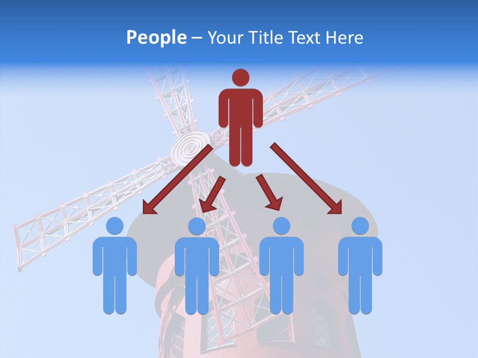 Moulin France Woman PowerPoint Template