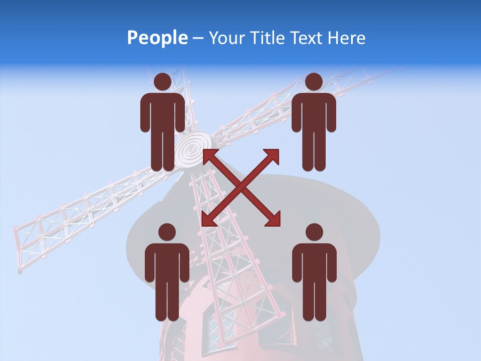 Moulin France Woman PowerPoint Template