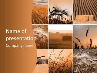 Industry Golden Rural PowerPoint Template