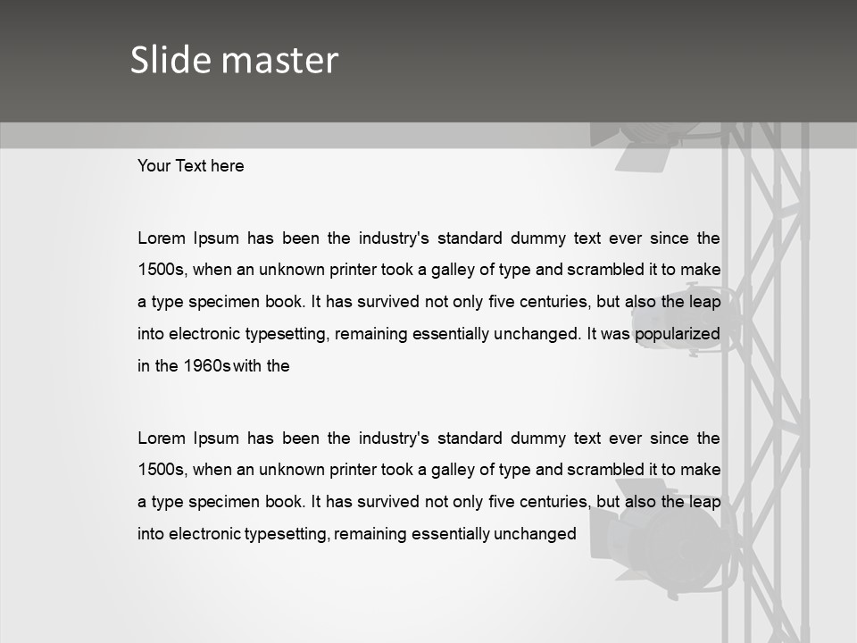 Luminous Spot Layout PowerPoint Template